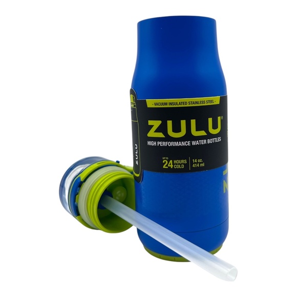 Zulu High Performance Water Bottle Vacuum Insulated Stainless Steel 14 oz - Picture 3 of 4